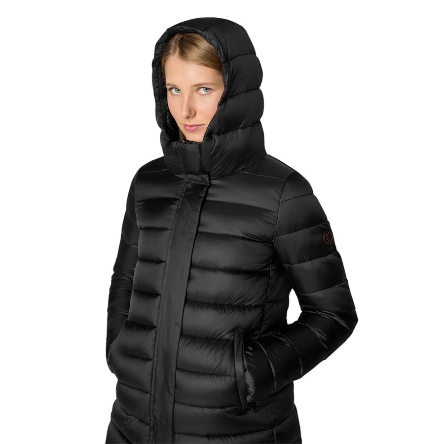 Drimia piumino da donna animal free con cappuccio Save The Duck | D41264W/IRIS2110000